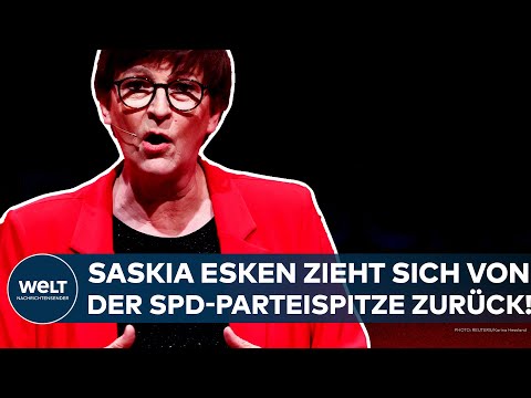 SPD: Die umstrittene Co-Vorsitzende Saskia Esken zieht sich von der Parteispitze zurück!