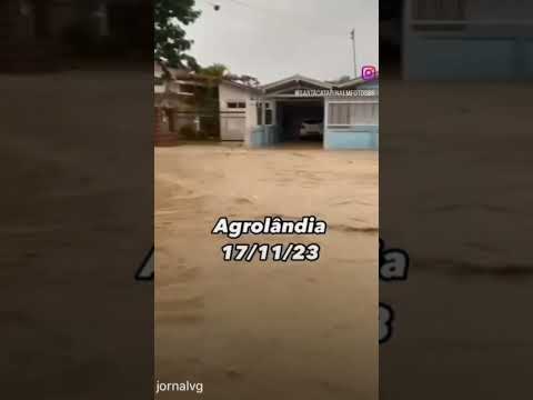 Enchentes de Santa Catarina / Agrolândia #chuvas #natureza #enchente #rios