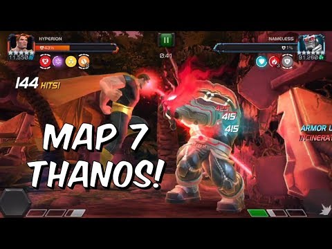 Map 7 Nameless Thanos Final Boss Takedown! - Marvel Contest of Champions