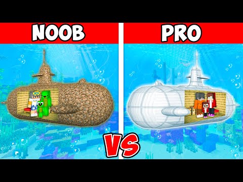 EPIC Submarine Build Battle: NOOB vs PRO!