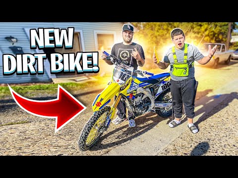 MY LITTLE BROTHER BOUGHT A NEW DIRT BIKE ! ( RMZ450 ) | BRAAP VLOGS