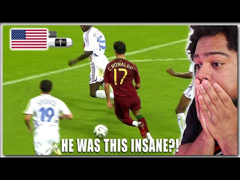 American Reacts to YOUNG Cristiano Ronaldo Highlights for the FIRST TIME