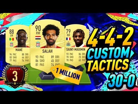 THESE CUSTOM TACTICS GOT ME 3RD IN THE WORLD WITH A 1M COIN TEAM! (30-0 SQUAD BUILDER)