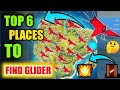 🔥Top 6 location / places to get Glider in free fire | Tips and tricks for glider in free fire | 🔥Top 6 location / places to get Glider in free fire | Tips and tricks for glider in free fire |
