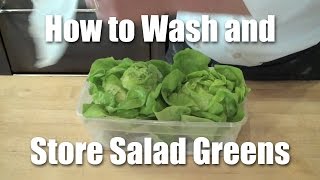 How To Wash And Store Salad Greens
