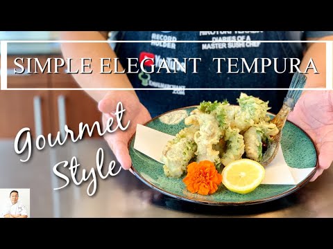 Tempura simples e elegante | Passos fáceis para filé de peixe para fritar