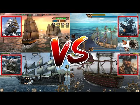 ⛵King Of Sails VS Ships Of Battle VS The Pirate Plague Of The Dead VS The Pirate Caribbean Hunt⛵