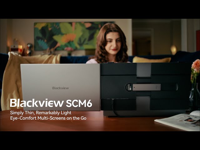 Monitor Blackview SCM6 14" FullHD 60Hz IPS Ultrafino USB-C Altifalante TÜV video