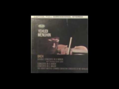 Menuhin and Ferras play Bach - Double Concerto in D minor, BWV 1043 - First Movement [Part 1/3]