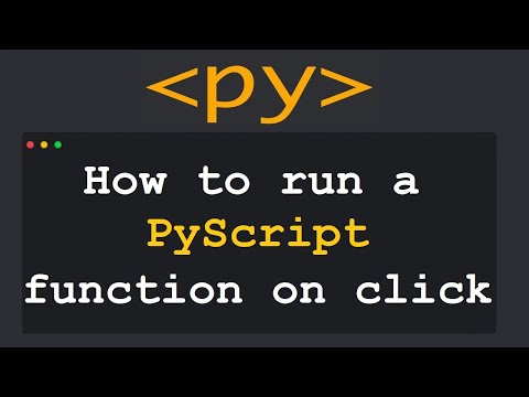 PyScript Tutorial #5: How to run a Pyscript function on click ?
