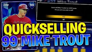 Quickselling 99 Mike Trout?! MLB The Show 17 | Diamond Dynasty