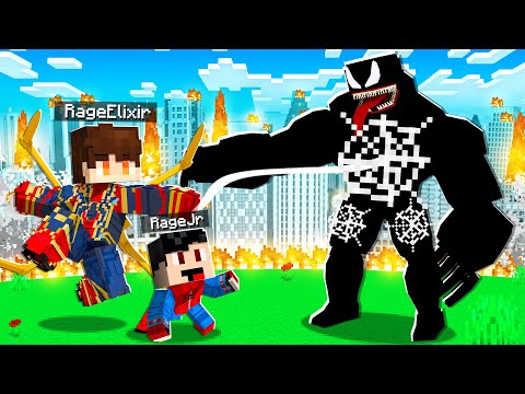RageElixir - I Became SPIDER-MAN 2 in Minecraft! (Symbiote Spider-Man)