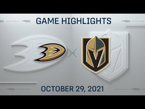 NHL Highlights | Ducks vs. Golden Knights - Oct. 29, 2021