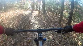 preview picture of video 'Fall mountain bike ride on the OVT'