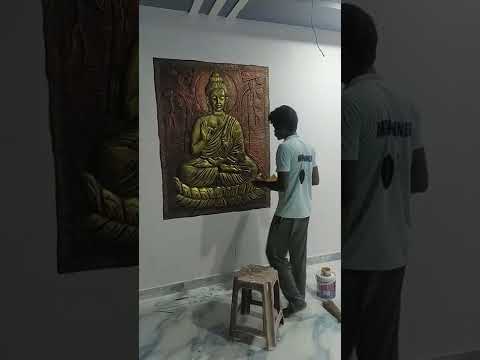 ###gowtham Buddha wall mural painting designs ###