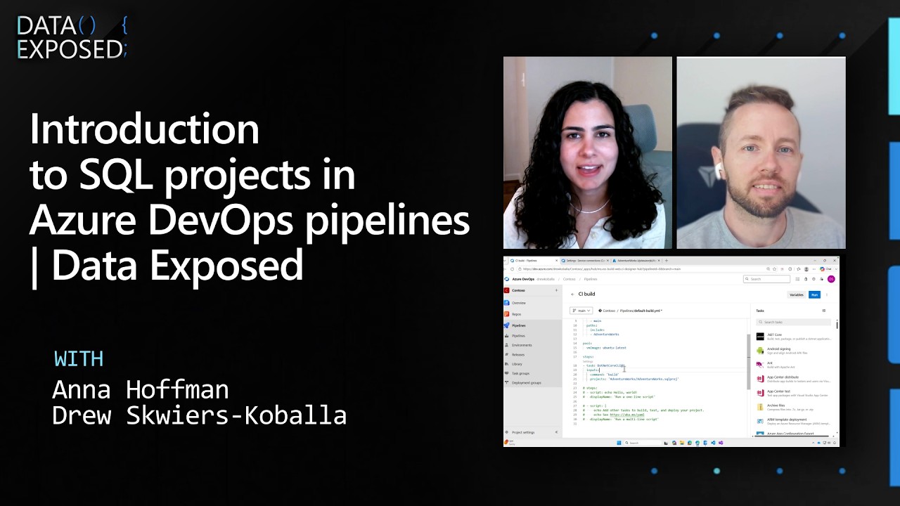 Azure Sql Database Data Sql Management Studio SSMS + Pipelines | Data Exposed - Tech Hub