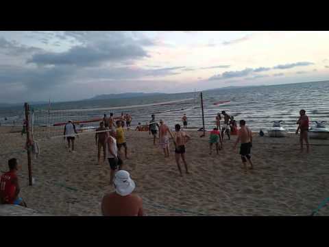 Volleyball in pattaya park beach pattaya