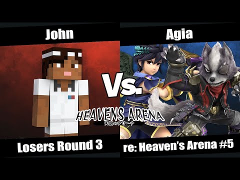 re: Heaven's Arena #5 Losers Round 3 - John (Steve) vs Agia (Dark Pit, Wolf)