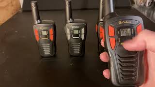 Cobra Microtalk pro walkie talkies