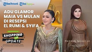Adu Gaya Glamor Maia Estianty dan Mulan Jameela di Resepsi El & Syifa, Kompak Pakai Busana Emas