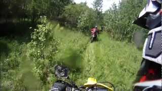 preview picture of video 'n00b attempt at Devils Raid. My first time offroad with my DR-Z400S'