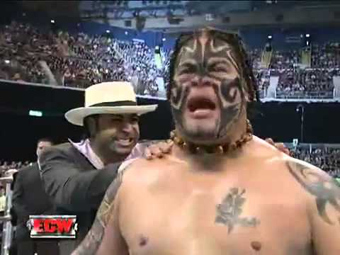 WWE ECW 4-24-07 Umaga VS. Bobby Lashley.