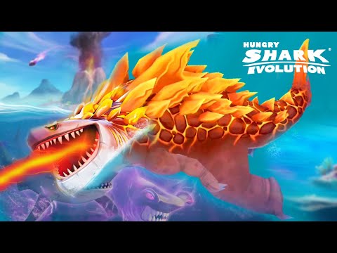 NEW MAGMAJIRA KAIJU SHARK - SHARKJIRA Evolution HUNGRY SHARK EVOLUTION BURNING GODZILLA SHARK Unlock
