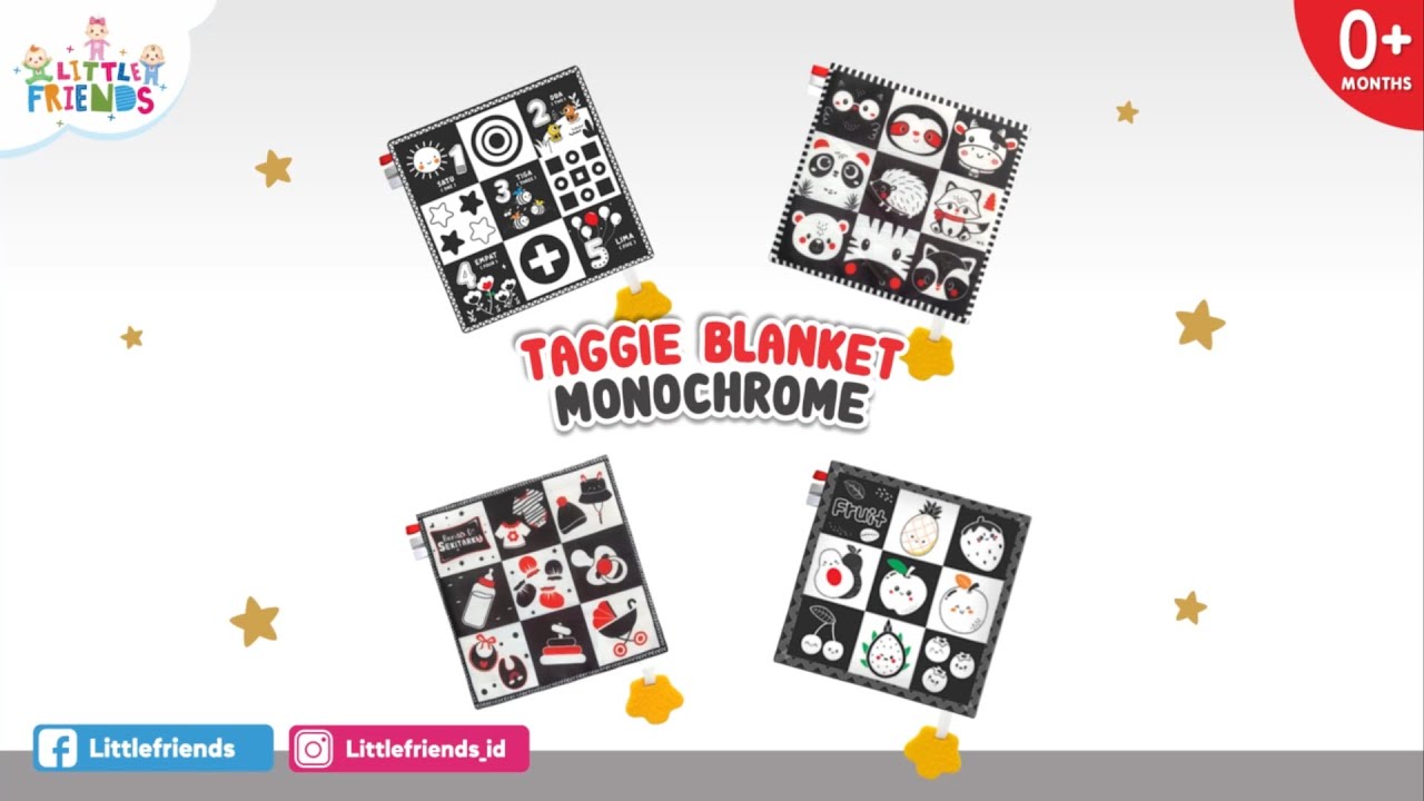 Taggie Blanket Monochrome Benda Di Sekitarku LFT1100