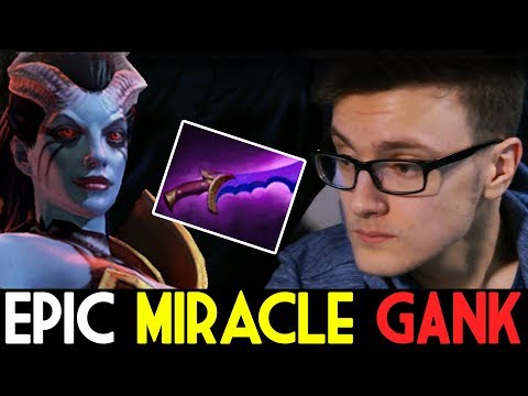 Miracle- Dota 2 [Queen of Pain] Epic Ganking with Shadow Blade