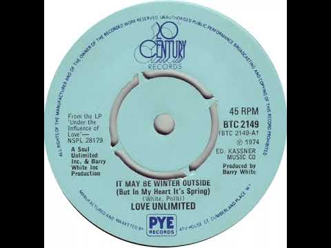 UK New Entry 1975 (17) Love Unlimited - It May Be Winter Outside (But In My Heart It's Spring)