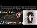 How To Play All Nightmare Long Riffs W Tabs Metallica