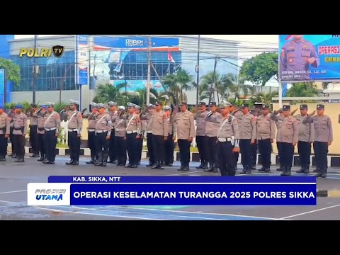 POLRES SIKKA GELAR APEL PASUKAN OPERASI KESELAMATAN 2025