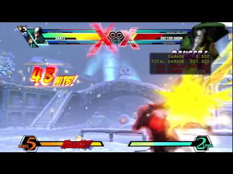 UMvC3 Dante Lvl 2 or 3 X-Factor Midscreen Combo