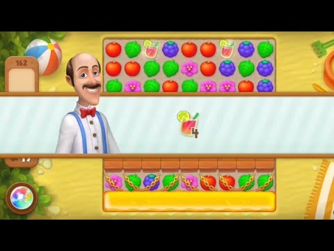 Gardenscapes Level 162 All Goals Complete - Playrix Gameplay