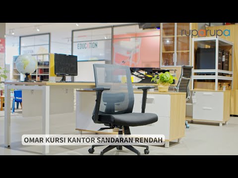 Gambar Informa Omar Kursi Kantor Sandaran Rendah - Merah