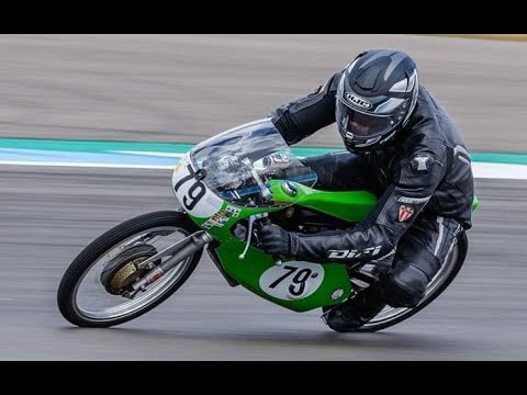 50cc classic racer - One lap on the track of Oscherleben Germany 2018