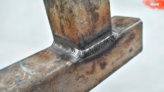 2 techniques that professional welders use to weld square tube in vertical position.