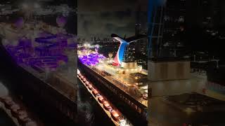 Early Morning Drone Footage of Carnival Conquest Arriving in PortMiami Aug 4 2025 #cruise #miami