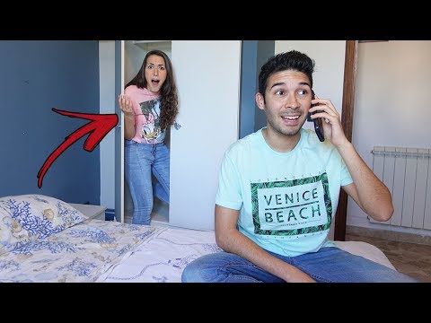 I HID IN MY HOUSE SPYING ON MY BOYFRIEND FOR 24 HOURS AND HE DIDN'T KNOW... *discovered*