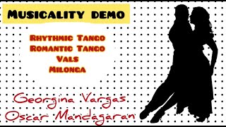 Musicality Rhythmic & Romantic #Tango #Vals #Milonga with ADORNOS Georgina Vargas & Oscar Mandagaran