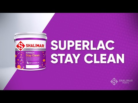 Shalimar superlac stay clean interior emulsion paint, packag...