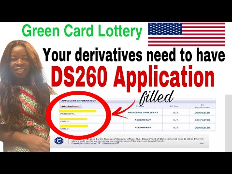 You Must Fill DS260 for Your Derivative Beneficiaries  DV2025