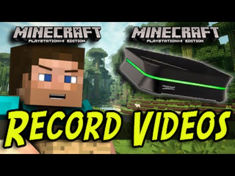 Minecraft (PS3, PS4, Wii U) - How To Record Gameplay Videos