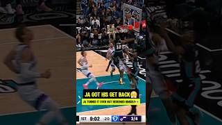 INSANE Ja Morant BLOCK in his RETURN👀