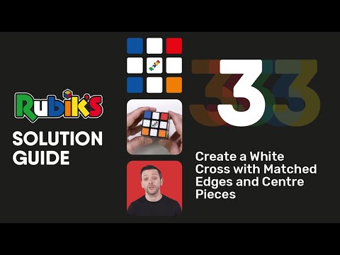 SOLVE LAYER ONE – STEP 2: Create A White Cross With Matched Edges And Center Pieces