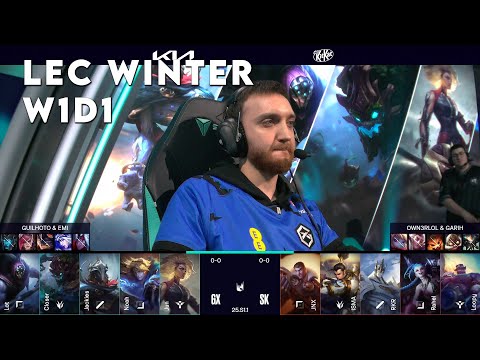 GX vs SK | LEC 2025 Winter Split Week 1 Day 1 | GIANTX vs SK Gaming