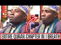WHOLE QURAN CHAPTER IN 1 BREATH CROWD GOES WILD