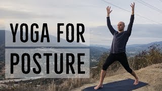 Yoga for Posture with Antranik (20min class, All Levels, Beginner to Intermediate)