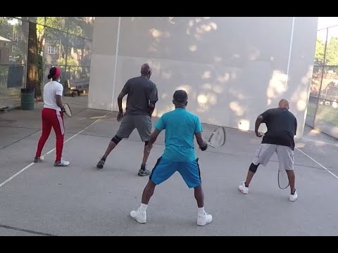 One wall Racketball at Paerdegat Park(40th )- Video #1