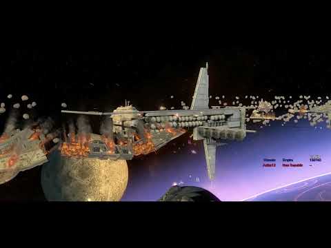 Cinematic Space Battle: the New Republic vs. the Empire